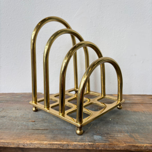 Vintage Brass Letter Holder - Arch Design