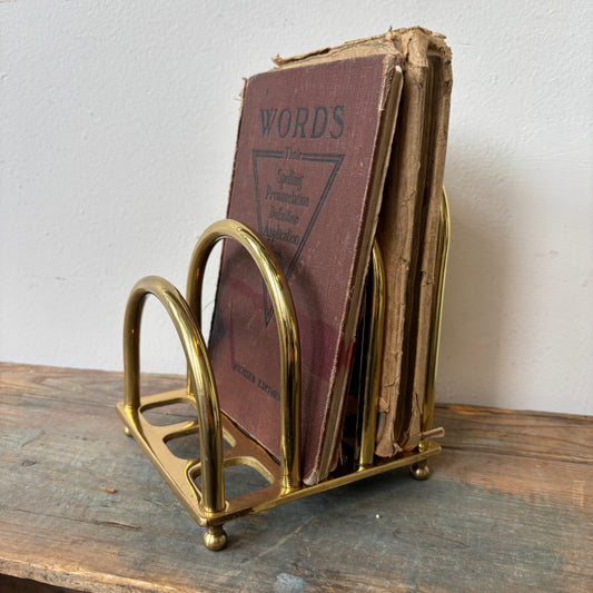 Vintage Brass Letter Holder - Arch Design