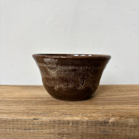 Vintage Mini Pottery Bowl - Brown