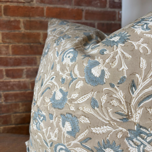 Shalini Block Print Pillow - 20x20