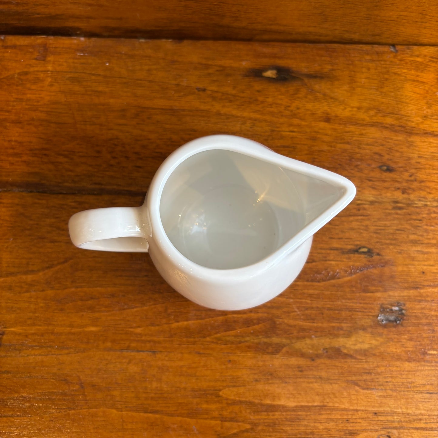 Vintage White Creamer w/ Pointed Spout