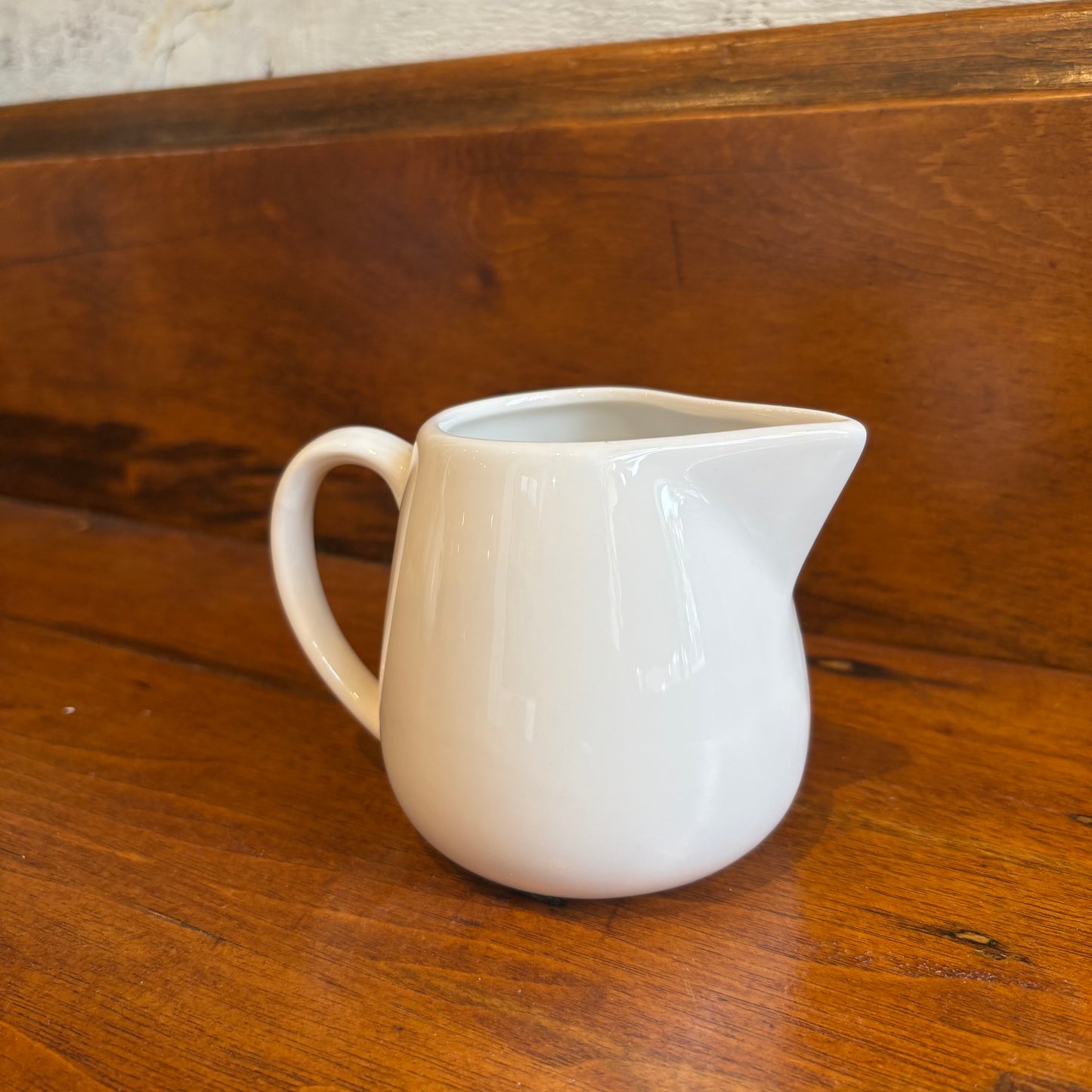 Vintage White Creamer w/ Pointed Spout