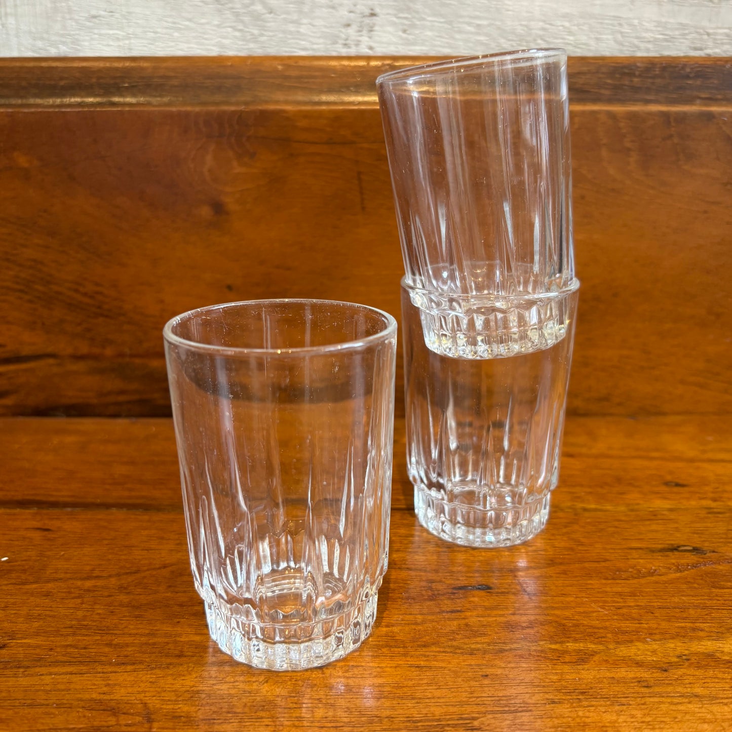 Vintage Glass w/ Diamond Design Bottom