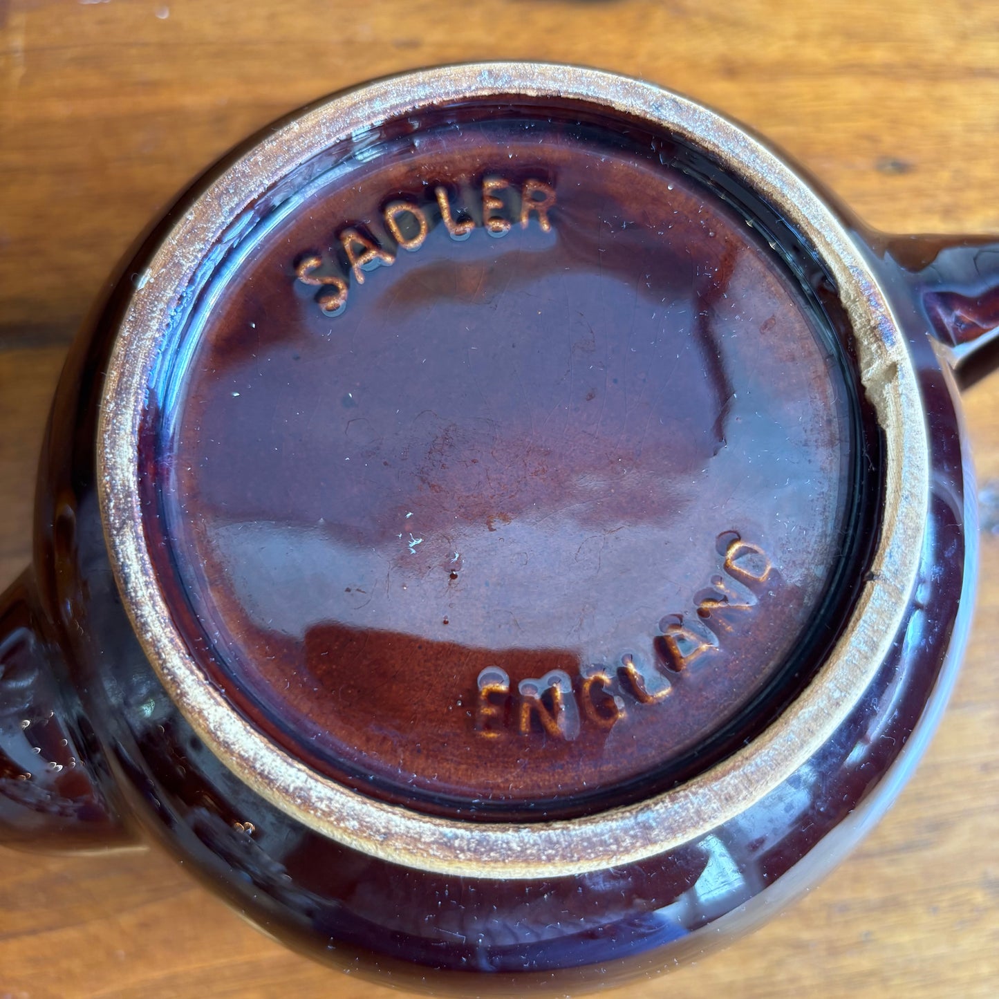 Vintage Sadler England Tea Pot - Dark Brown