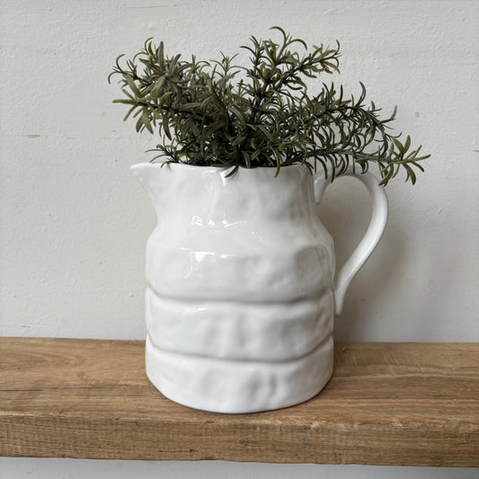 Stoneware Pitcher - White