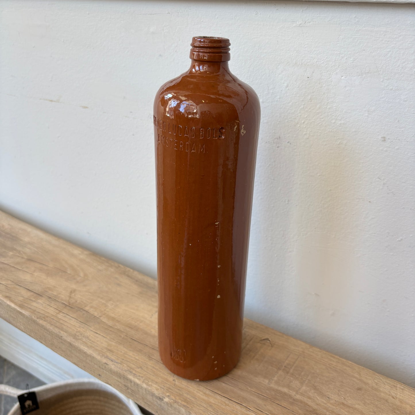 Vintage Erven Lucas Bols Amsterdam Bottle - 1L