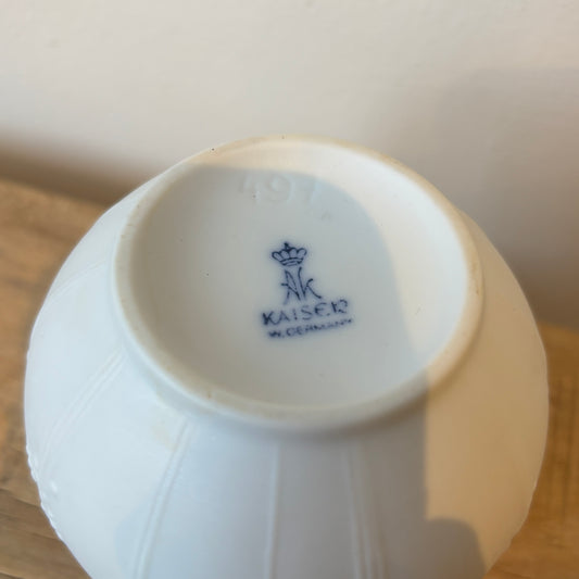 Vintage Kaiser Porcelain Vase - Wildflower Design