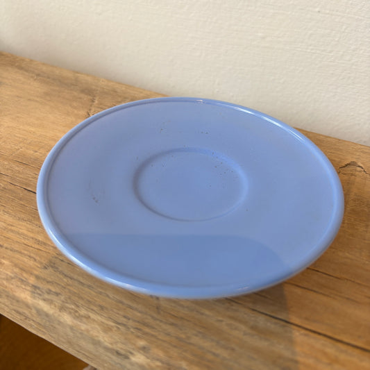 Vintage Milk Glass Saucer - Periwinkle