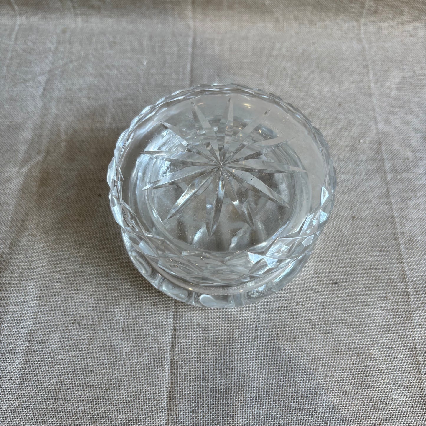 Vintage Patterned Glass Trinket Dish