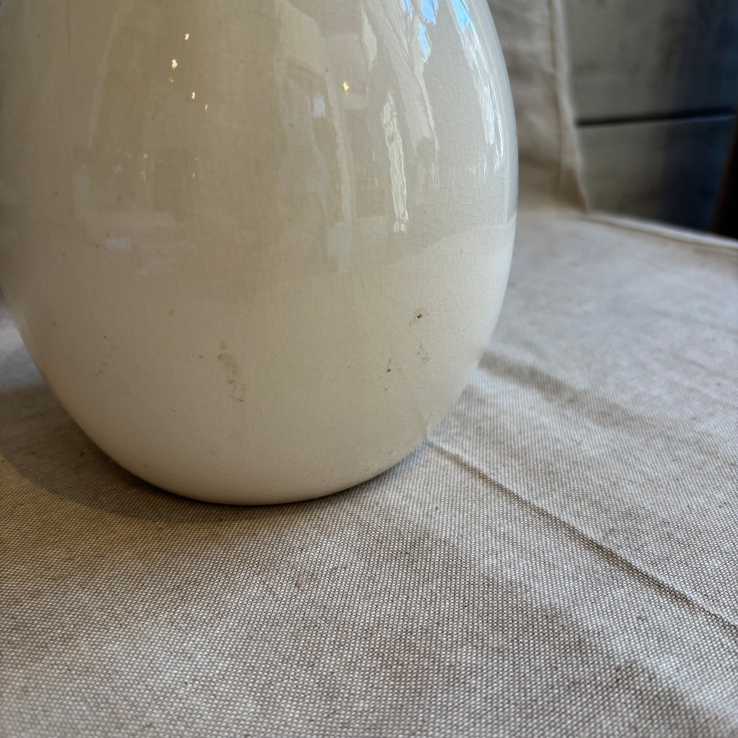 Vintage Tall Vase - White