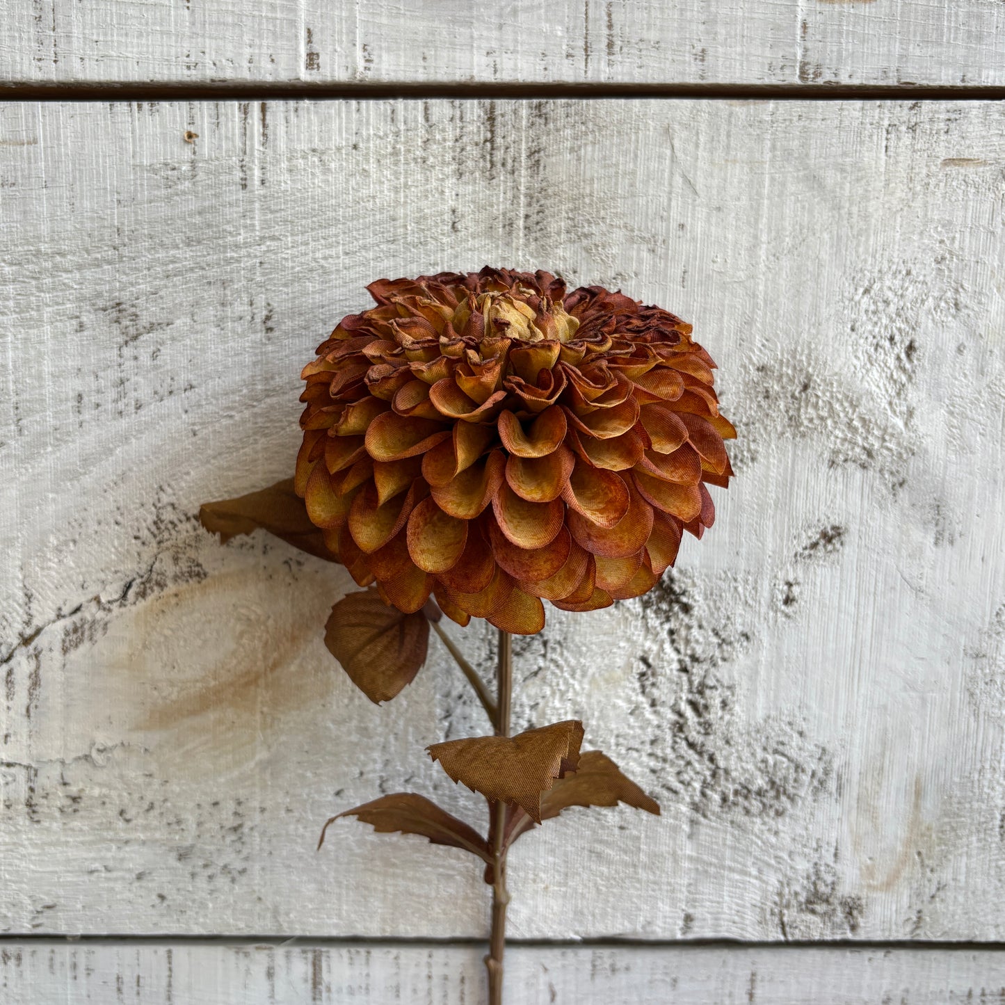Faux Pompom Dahlia Stem