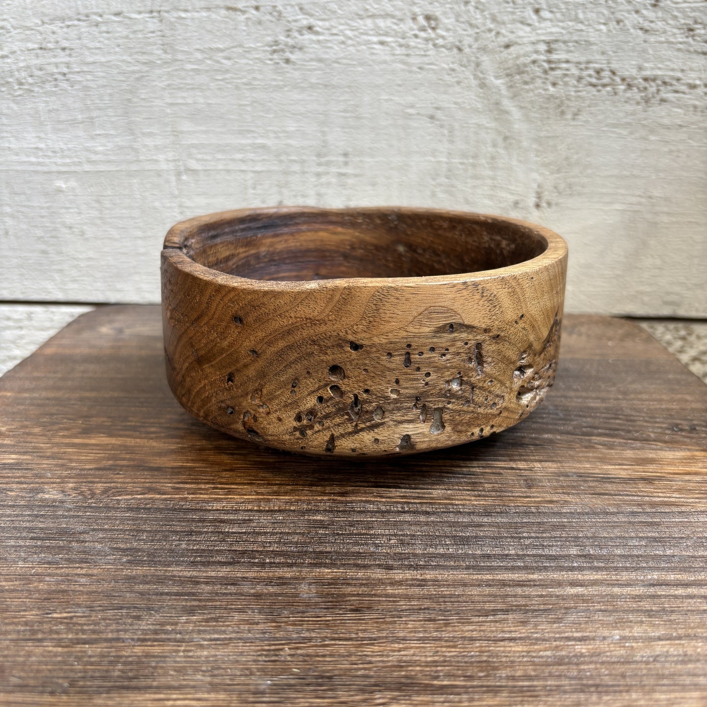 Round Wood Bowl - Shallow