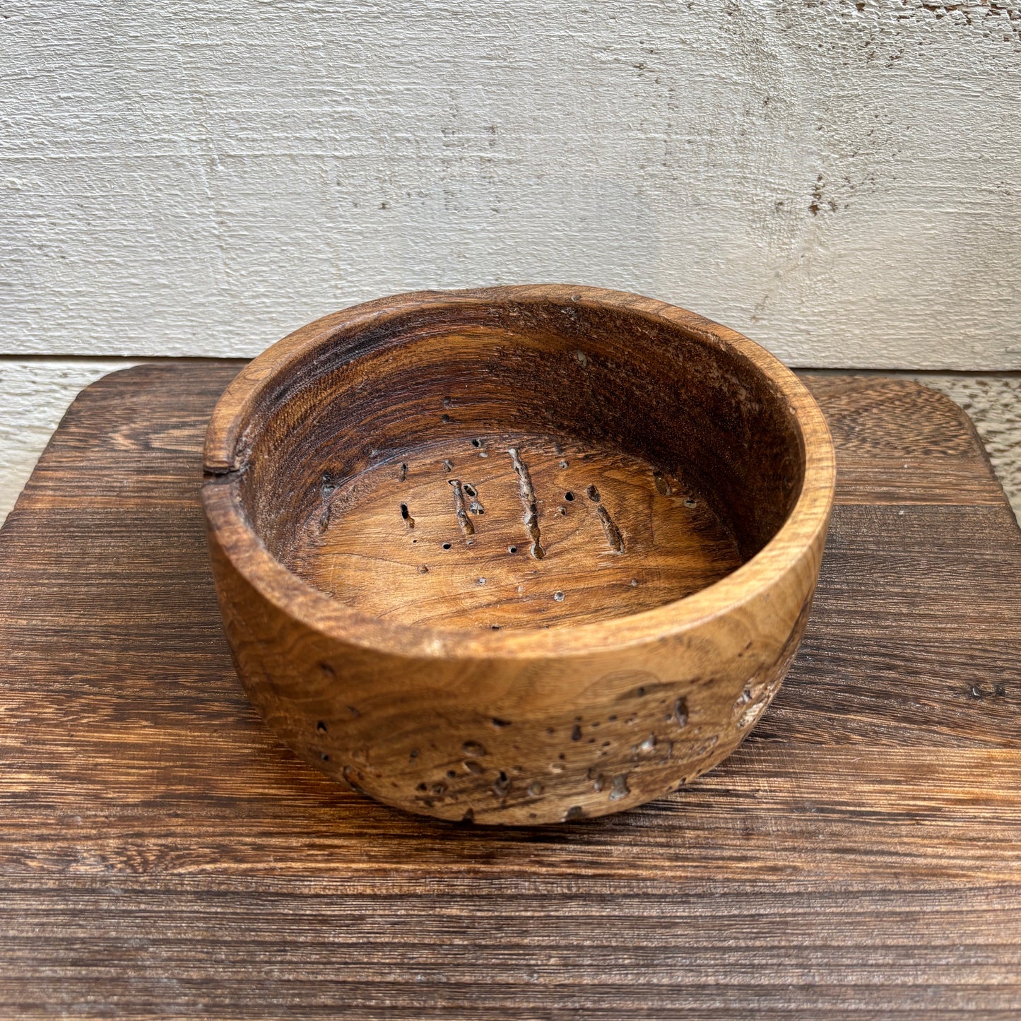 Round Wood Bowl - Shallow