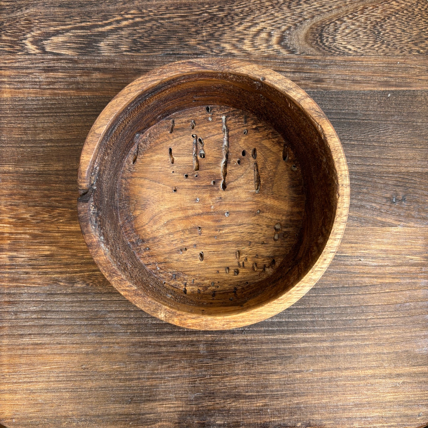 Round Wood Bowl - Shallow