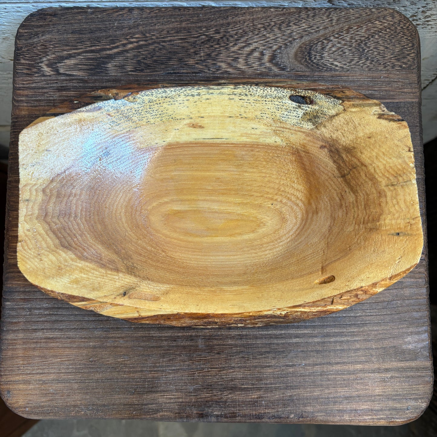Wooden Boat Shape Tray