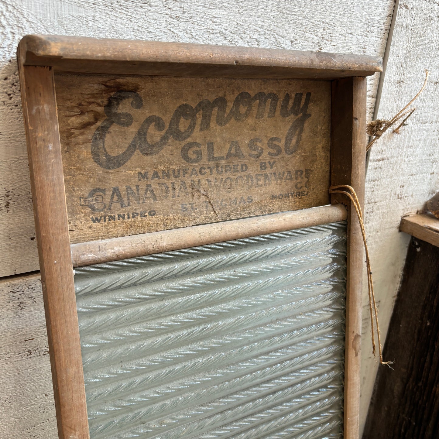Vintage Economy Glass Washboard - LG