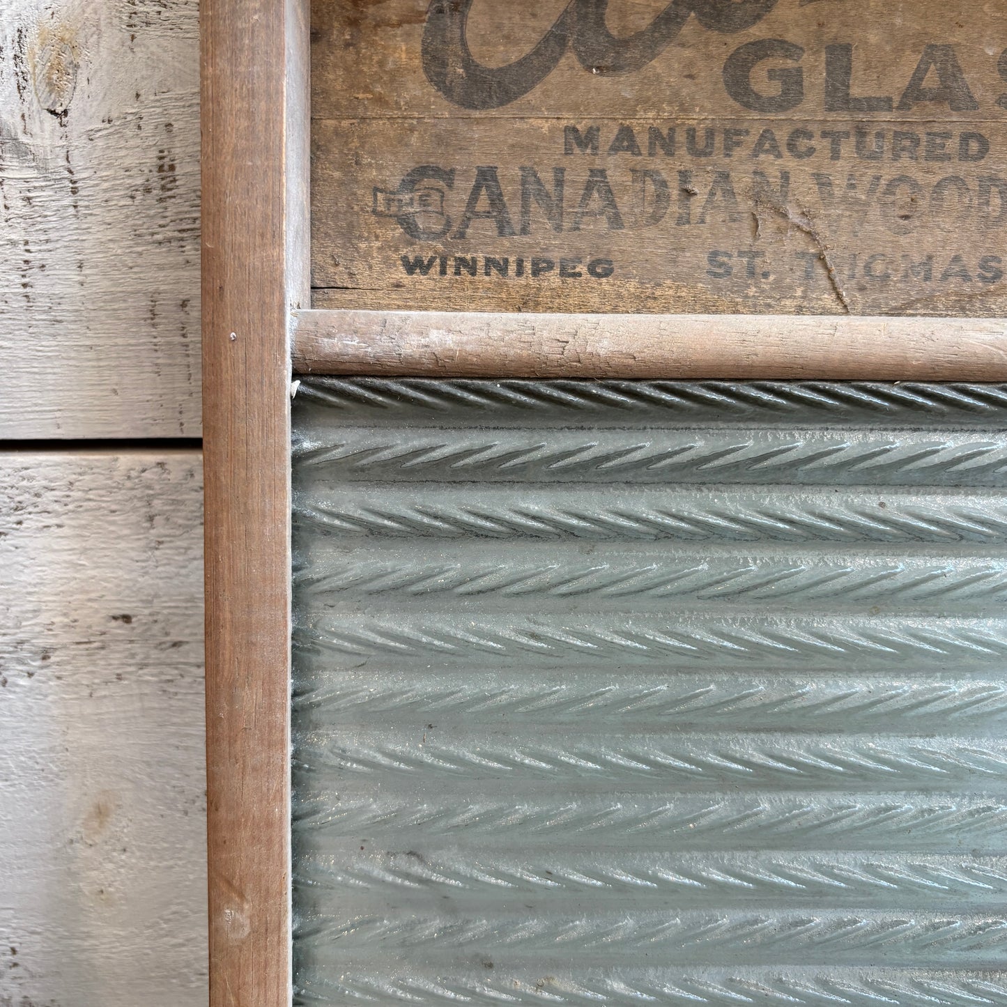 Vintage Economy Glass Washboard - LG