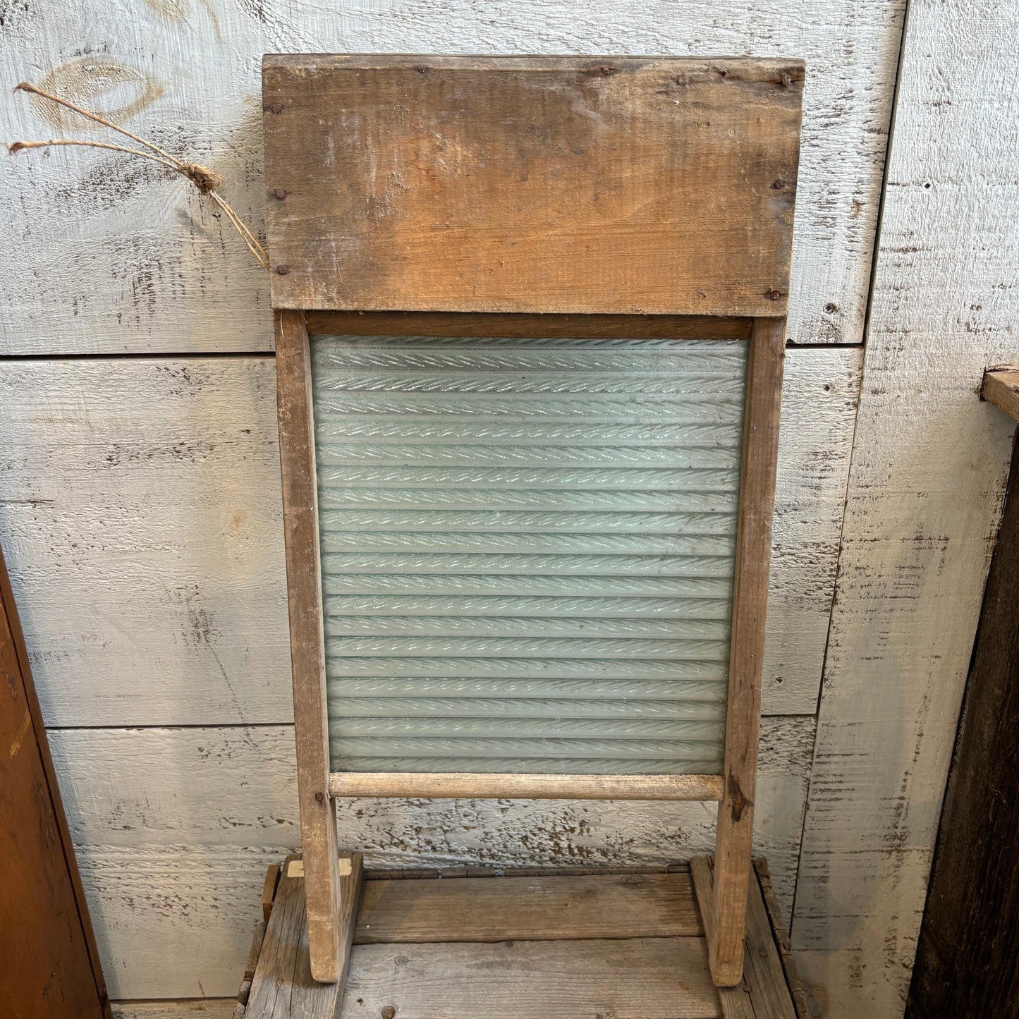 Vintage Economy Glass Washboard - LG