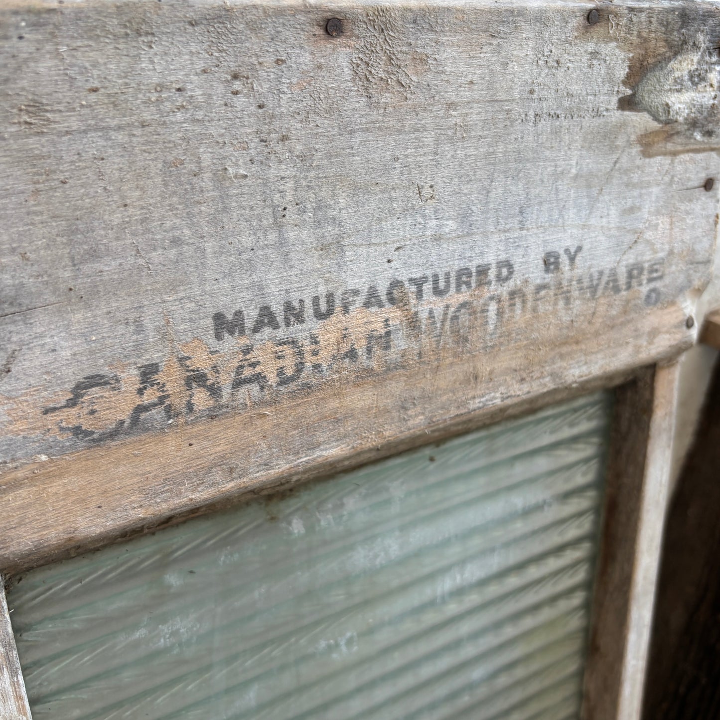 Vintage Economy Glass Washboard - LG