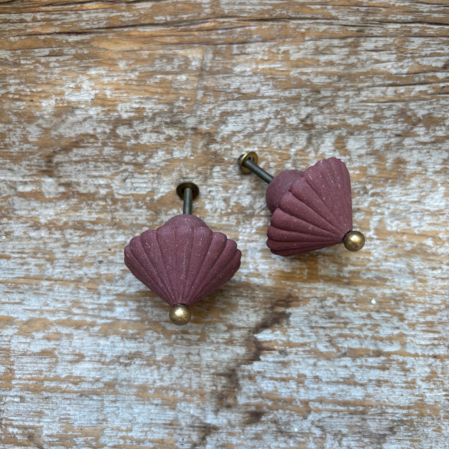 Knob: Ceramic Matt Mushroom - Bordeaux