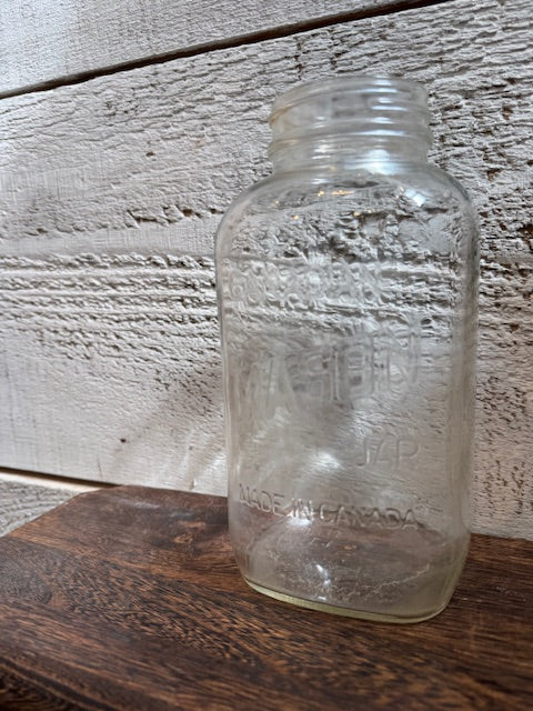 Vintage Canadian Mason Jar