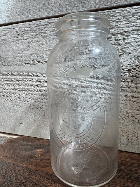 Vintage True Fruit Mason Jar