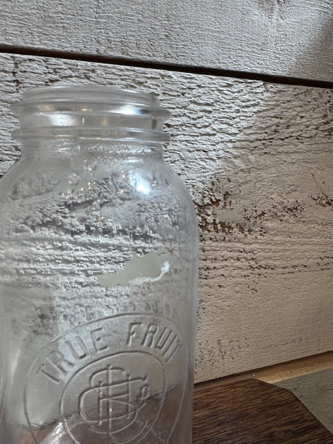 Vintage True Fruit Mason Jar