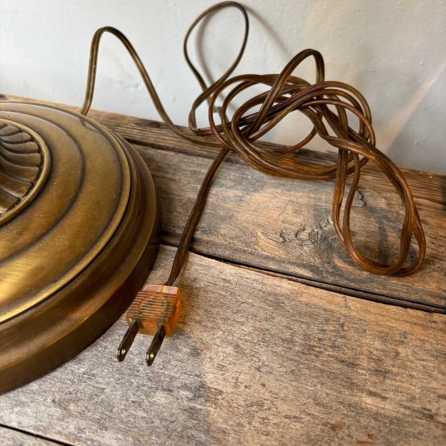 Vintage Brass Empire Style Table Lamp