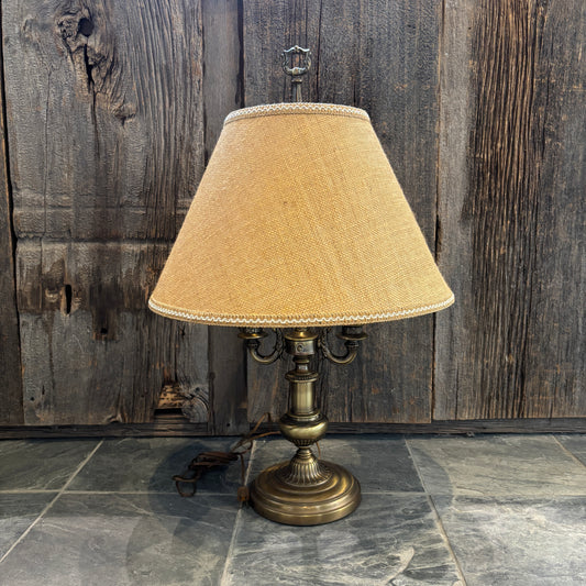 Vintage Brass Empire Style Table Lamp