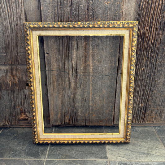 Vintage Textured Gold Wood Picture Frame - 19.5" x 15.5"