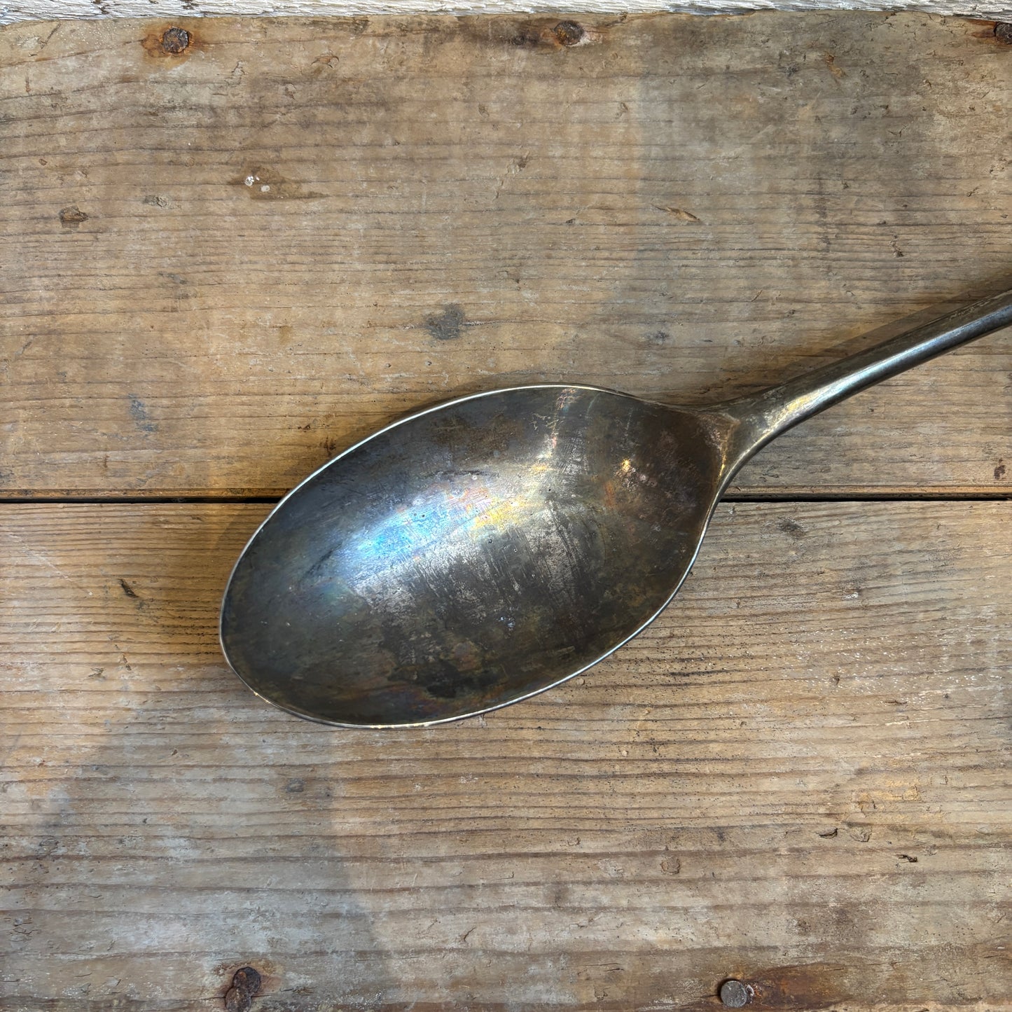 Vintage Silver Serving Spoon
