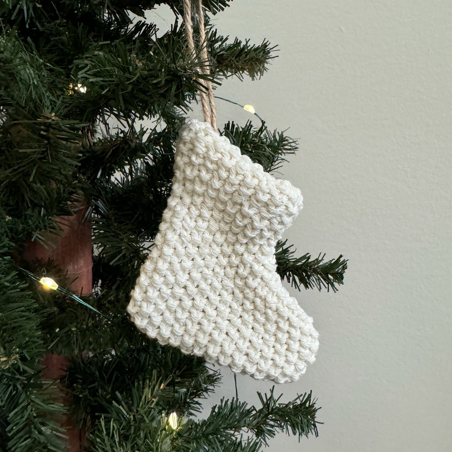Knitted Ornaments: White