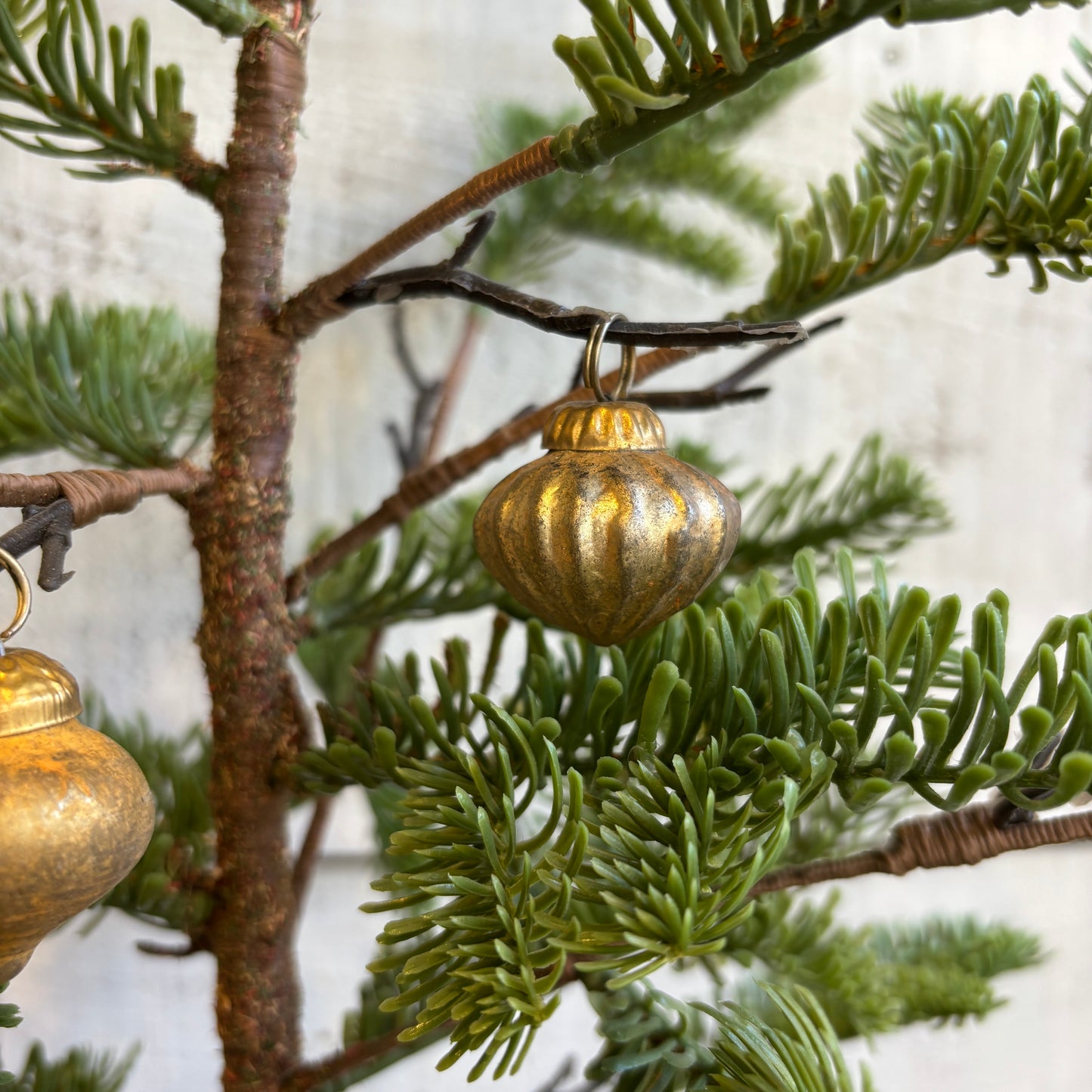Mini Embossed Mercury Glass Ornaments