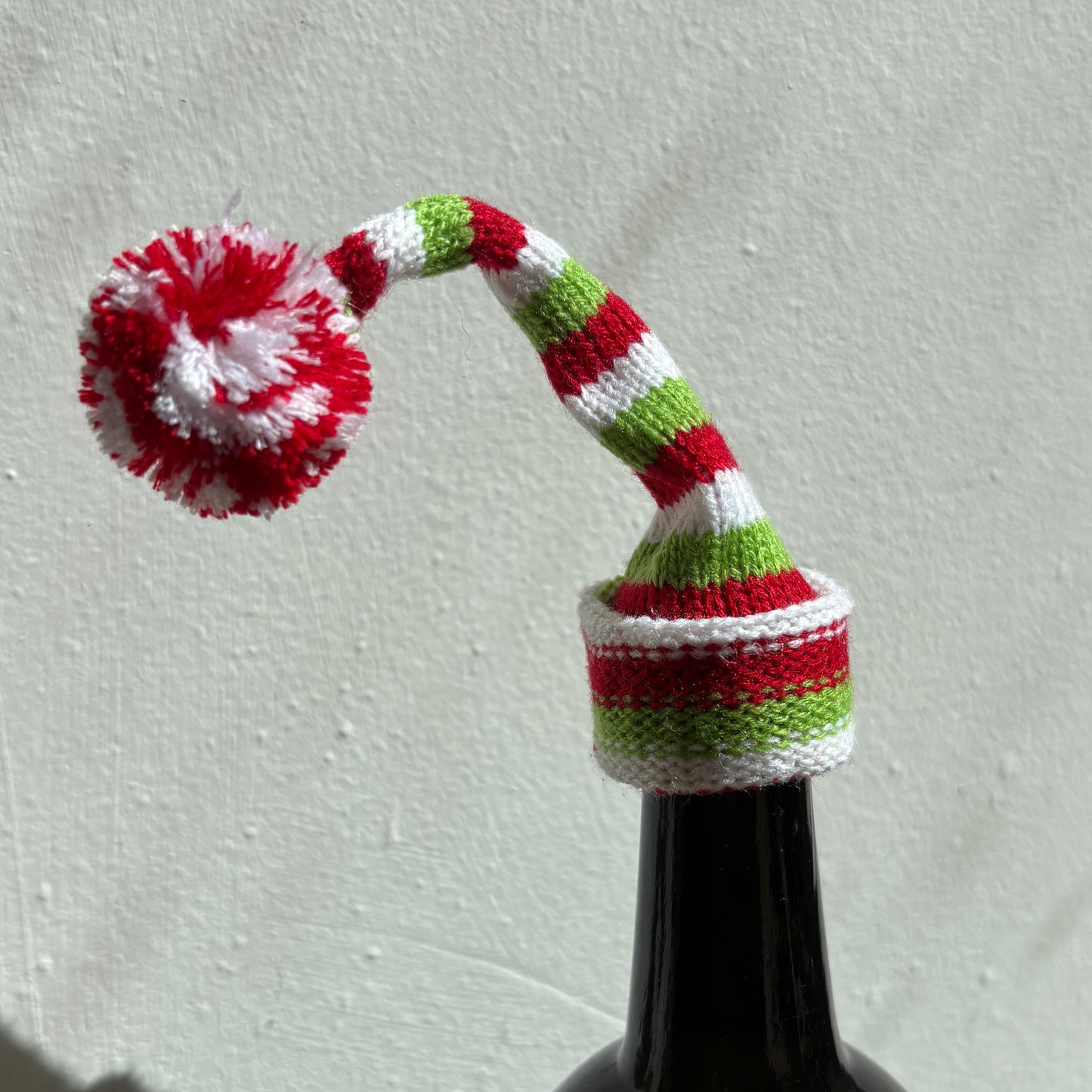 Knit Hat Wine Bottle Topper