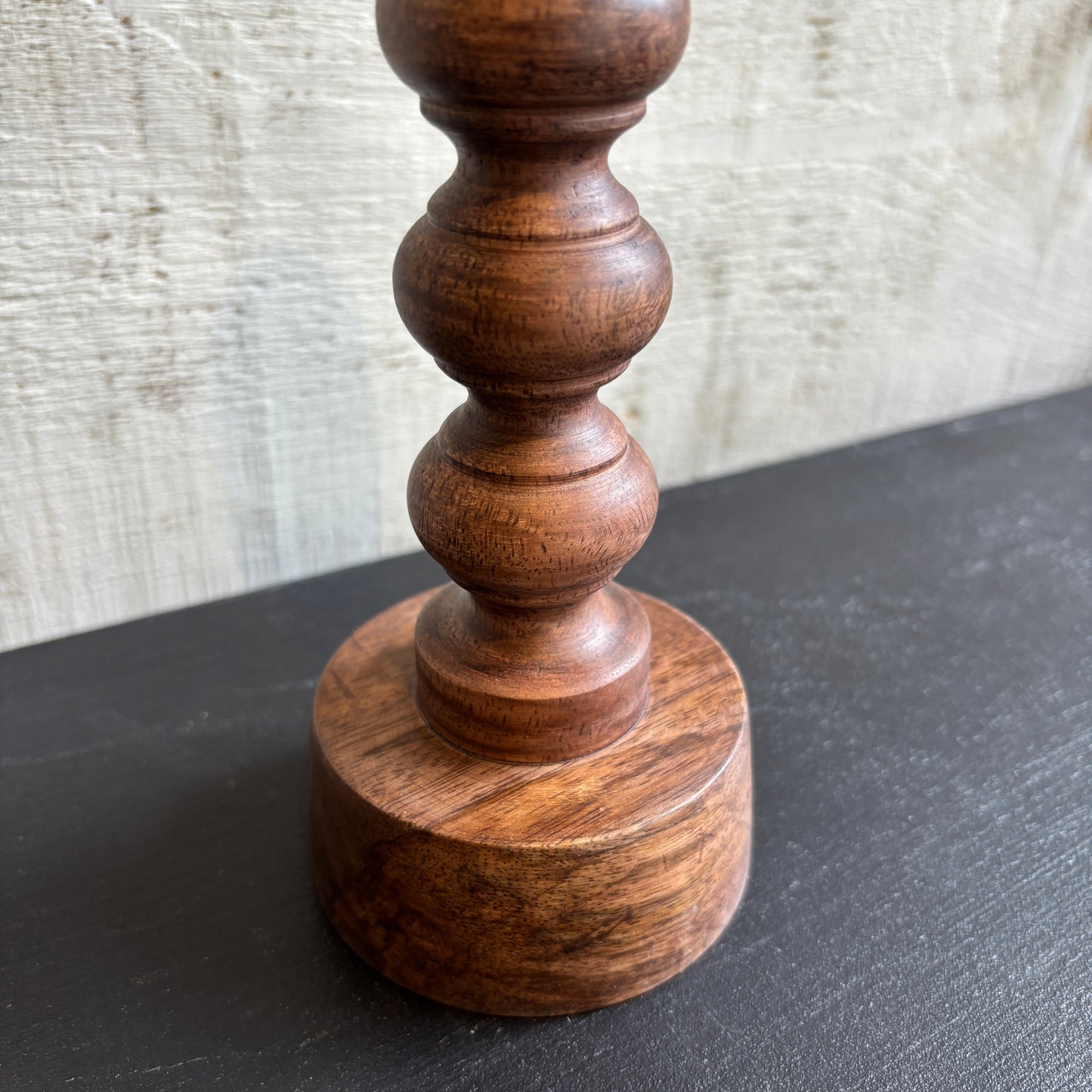 Woodspun Candle Holder