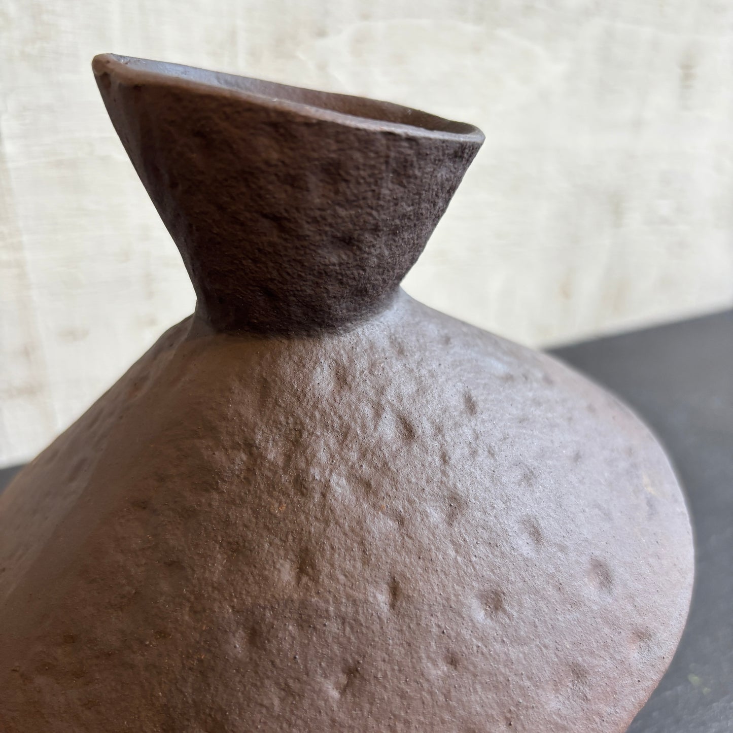Slant Vase - Brown