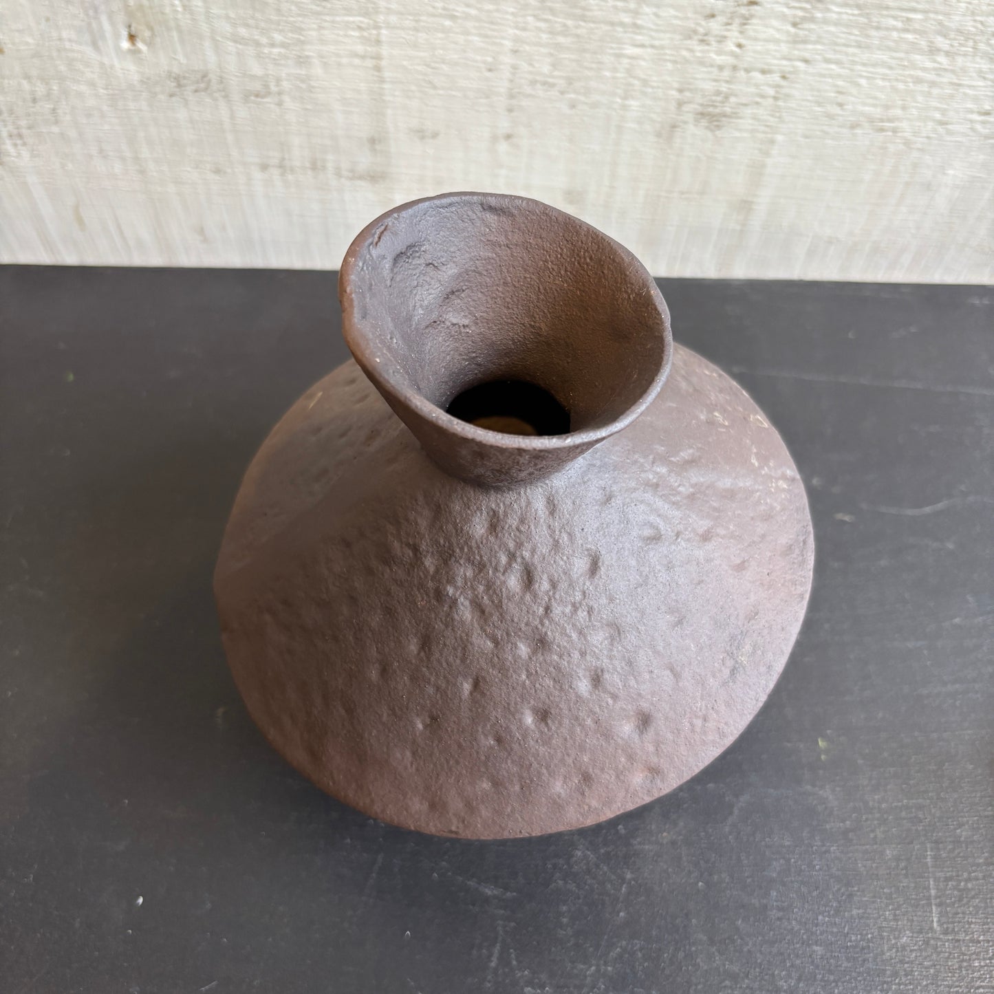 Slant Vase - Brown