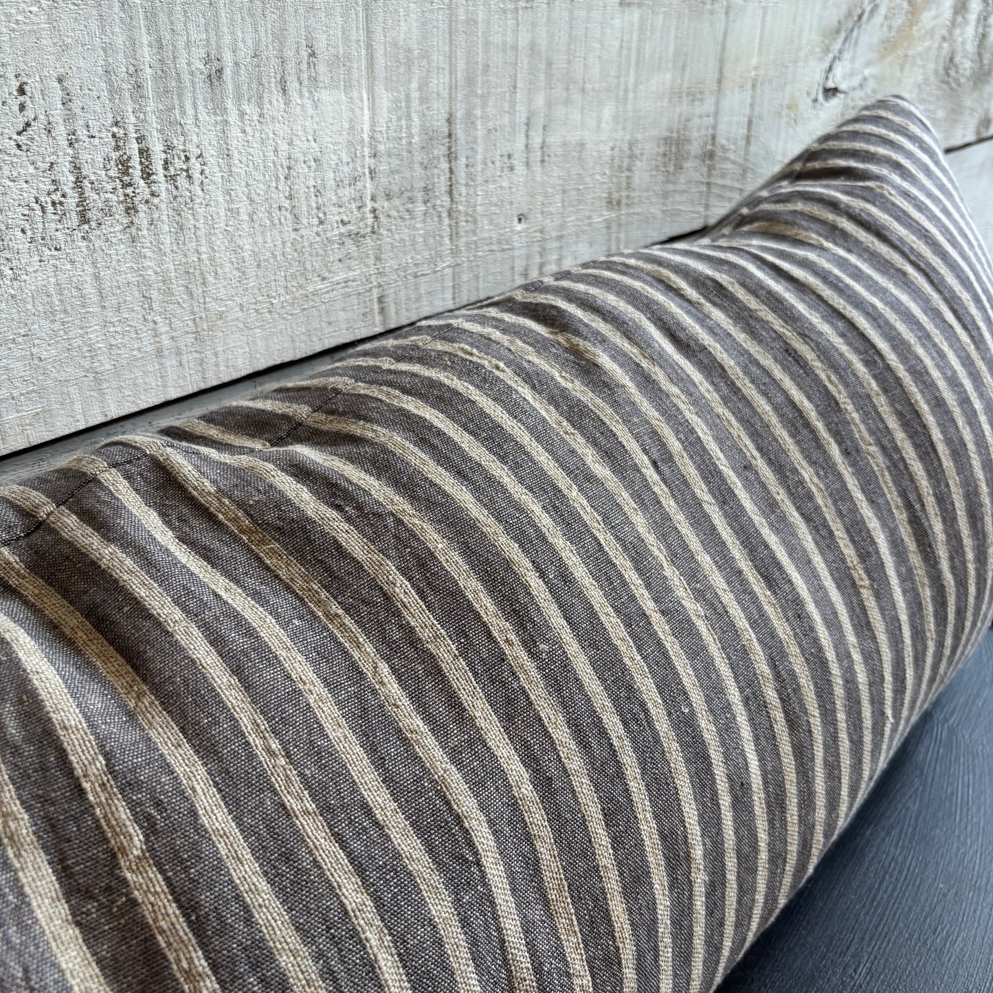 Pinstripe Linen Pillow - 15x42