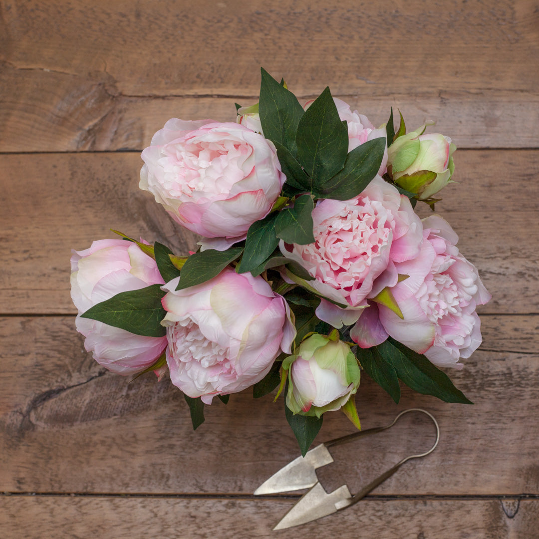 Faux Peony Bunch - pink