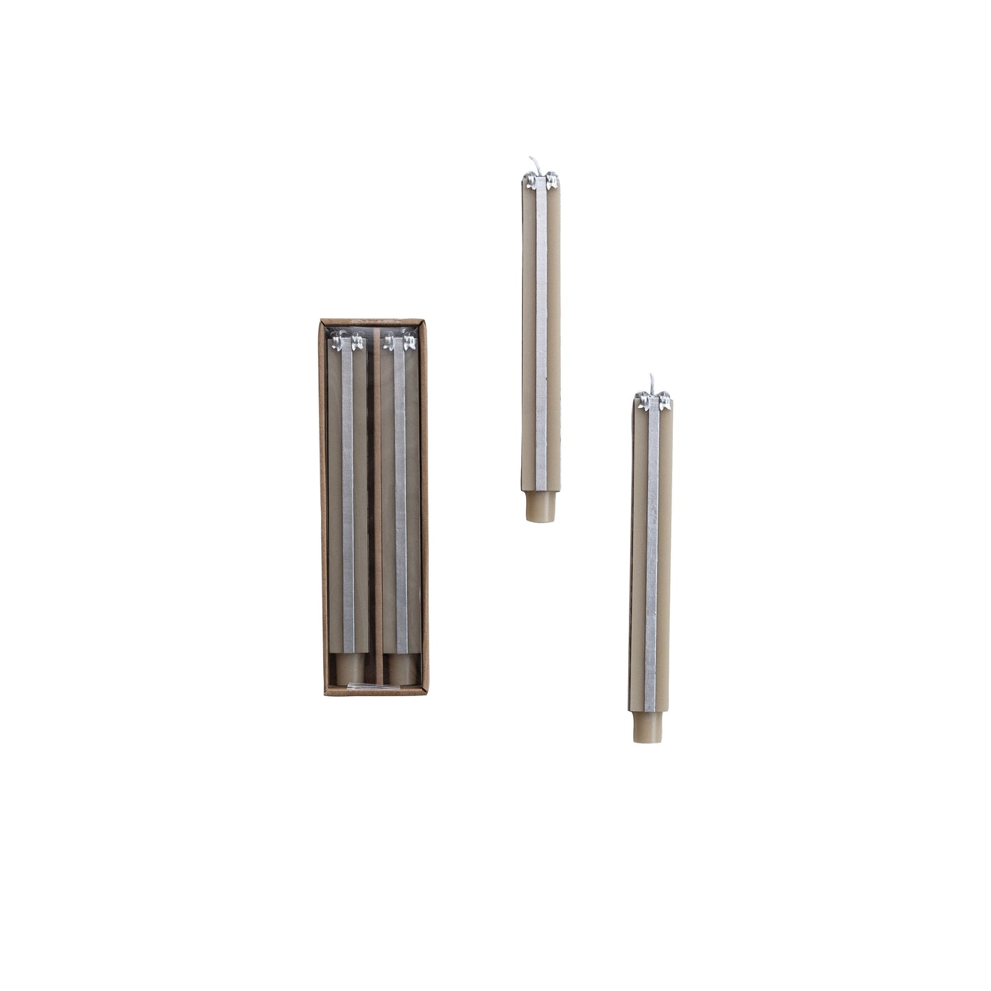 10" Gift Box Taper Candles - Set of 2