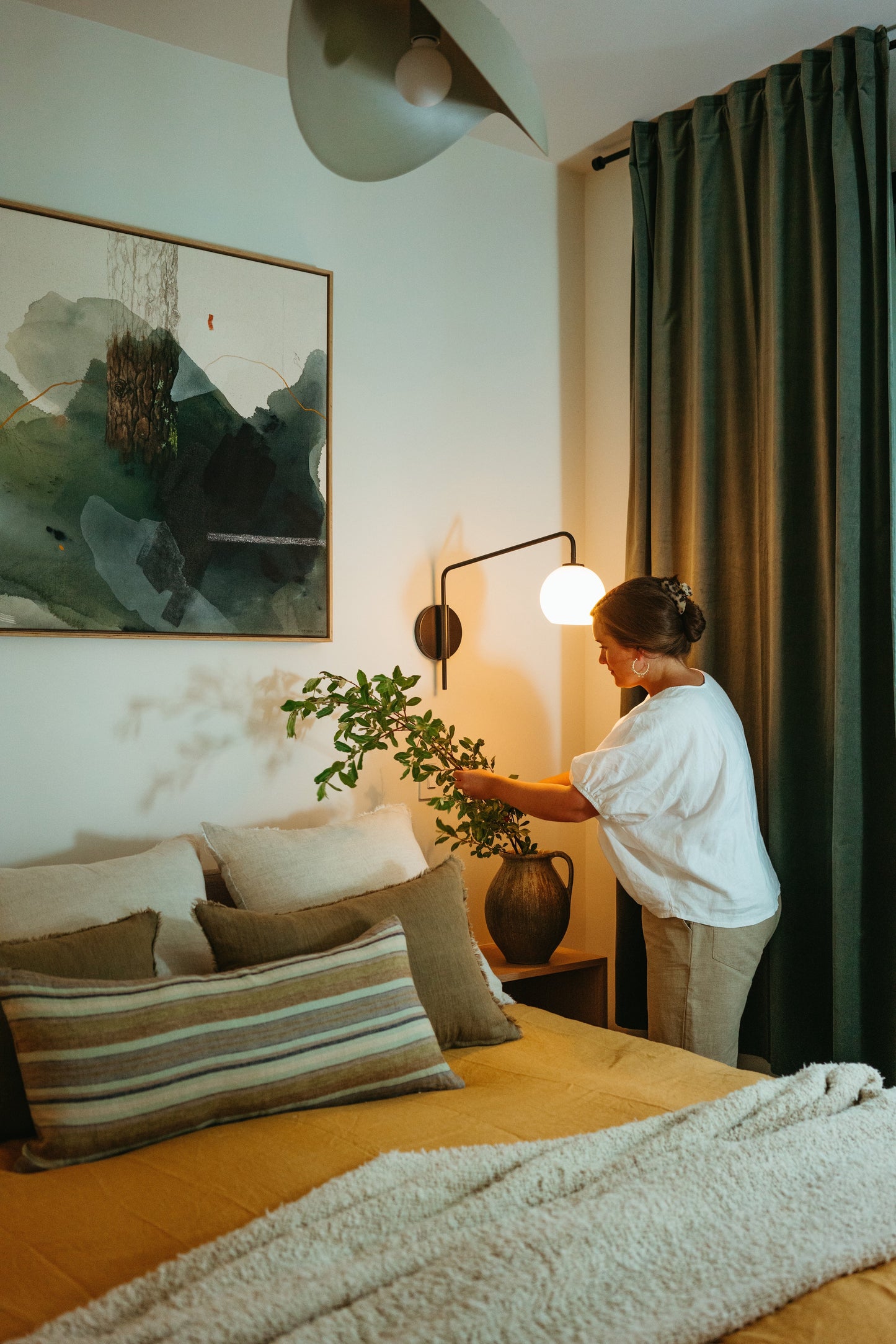 Reverie Linen King Duvet Set Curry