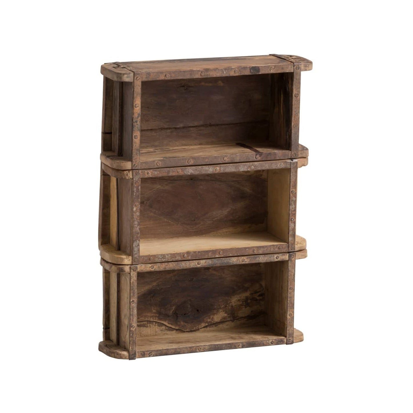 Wooden Brick Mould Wall Shelf
