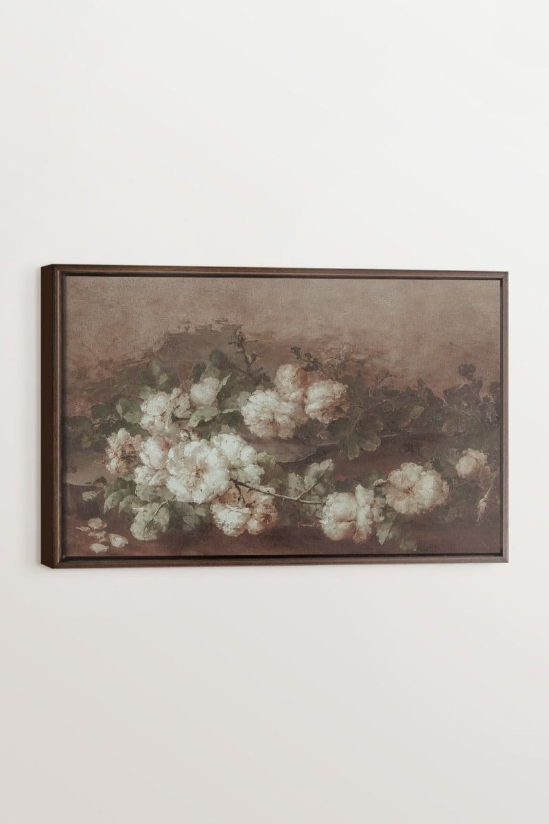 WHITE PEONY, Work on stretched canvas