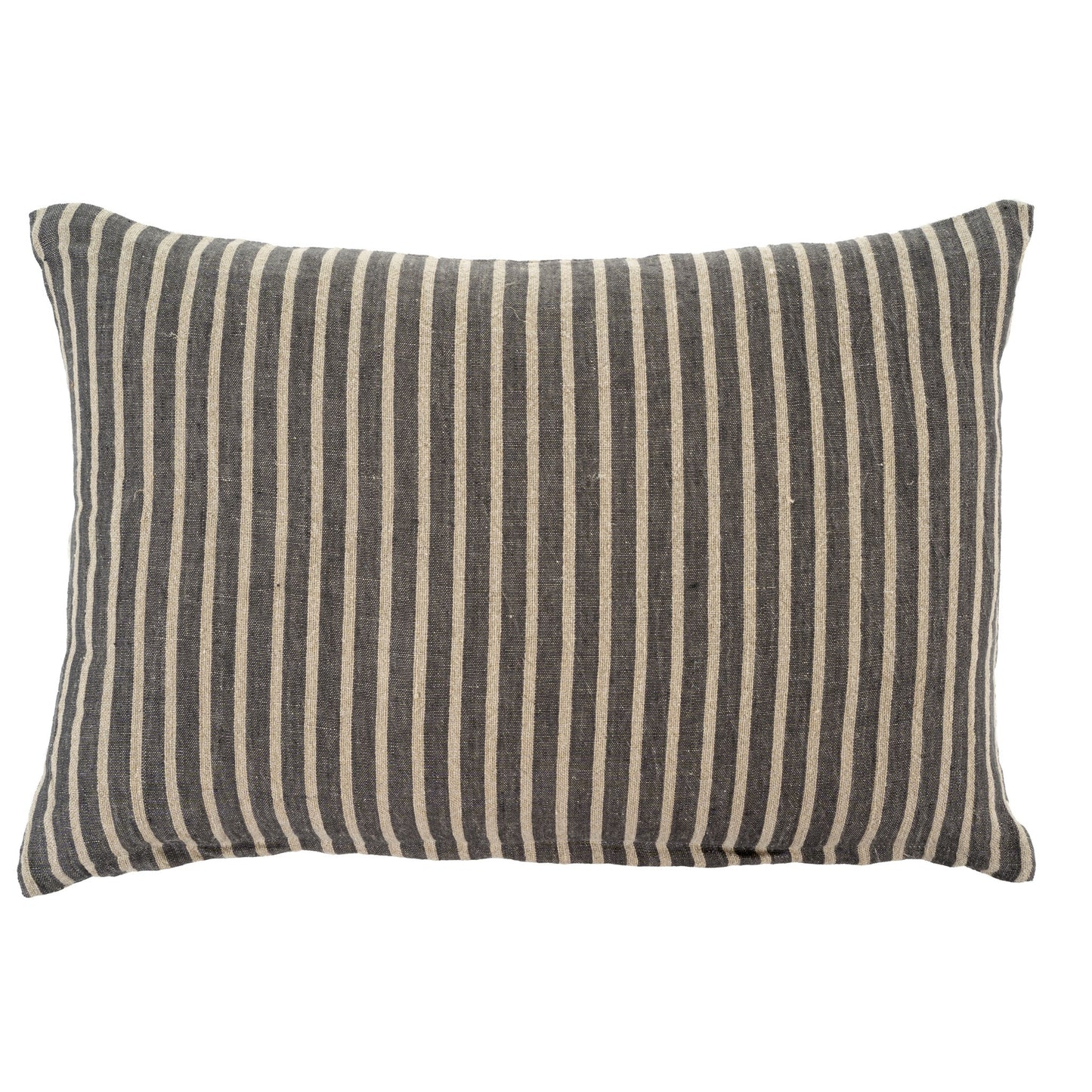 Stripe Linen Pillow - Grey 16 x 24