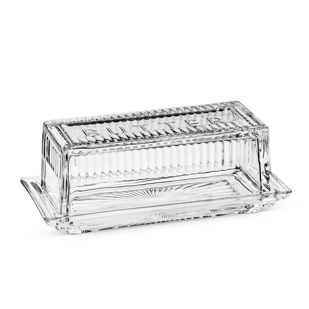 Glass Butter Dish - 1/4 lb
