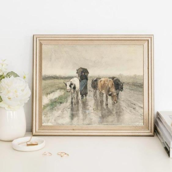 Vintage Print- Cattle