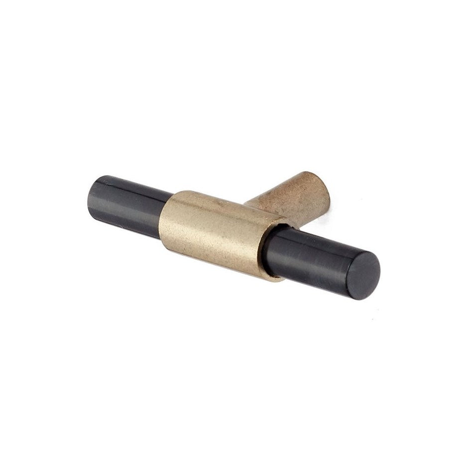 Knob: Gold Black Pull