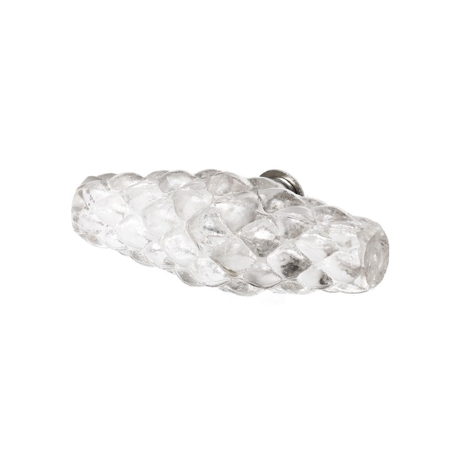 Knob: Embossed Glass Pull