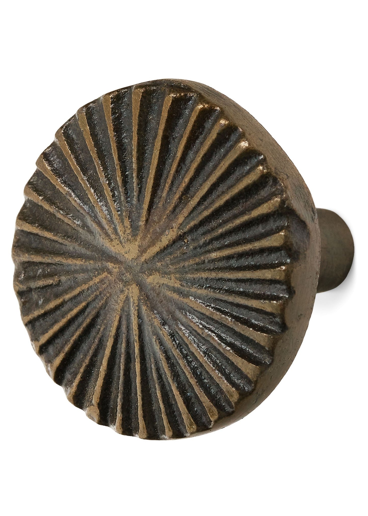 Knob: Embossed Brass