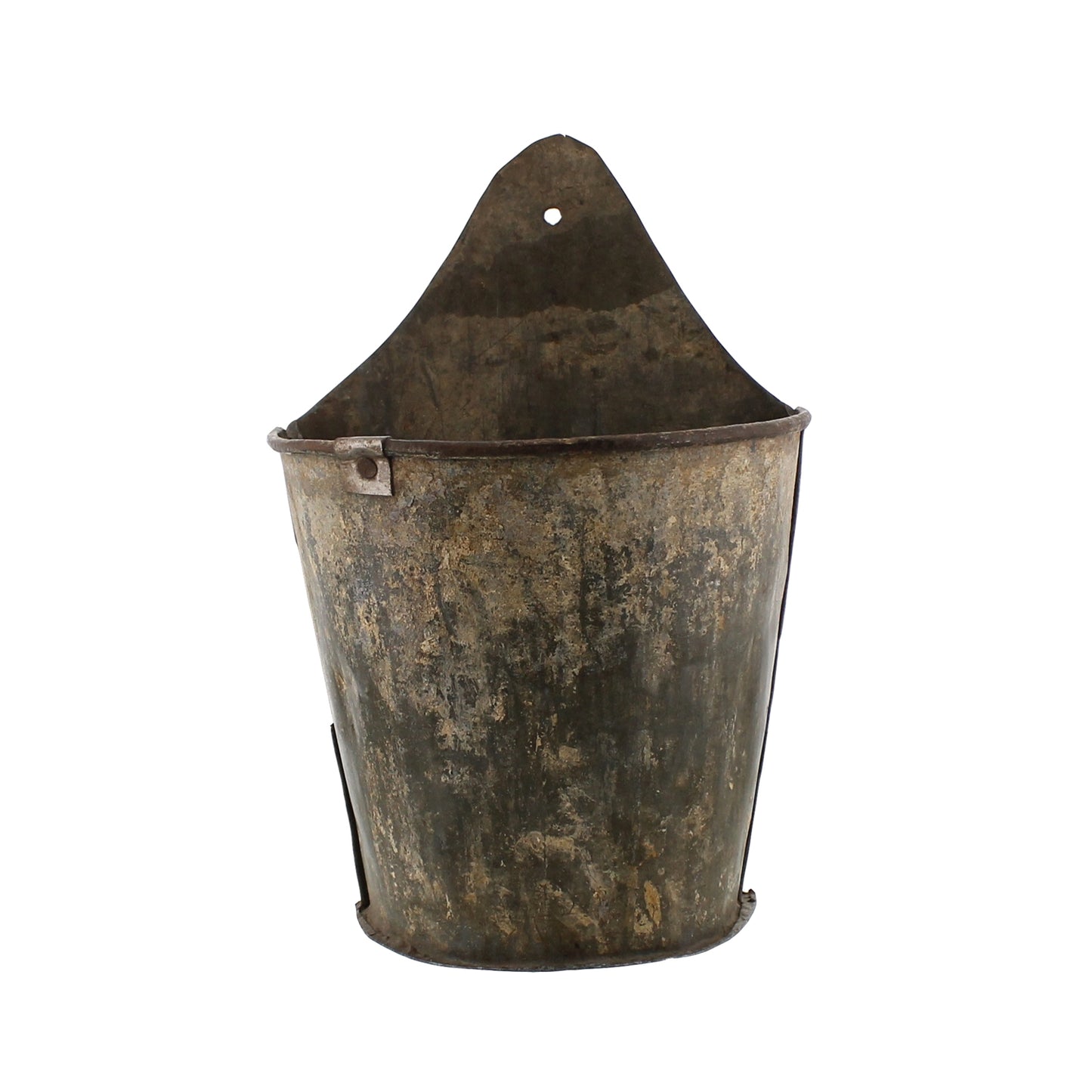 Salvaged Metal Wall Bucket